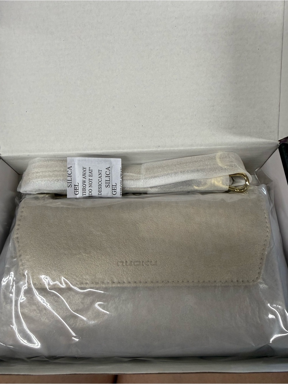 Fossil Metallic Rose Gold Crossbody Wallet - Picture 2 of 2